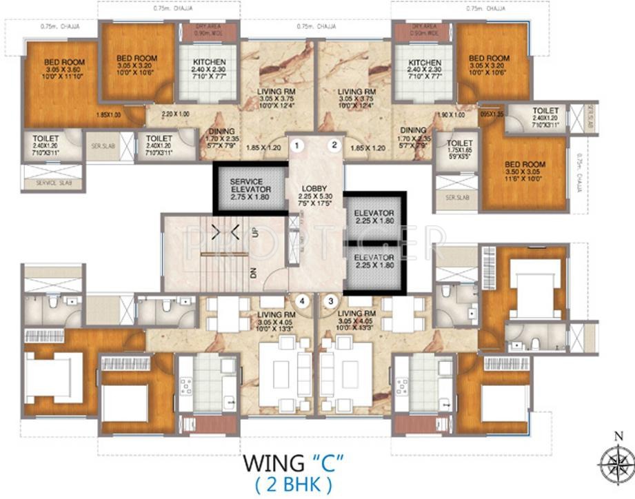  celestial Wing A Cluster Plan