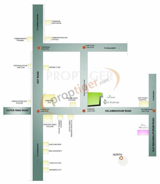 Images for Location Plan of Vijay Shanthi Park Avenue Villa