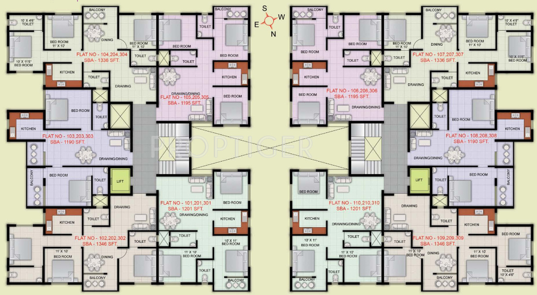 Images for Cluster Plan of Indo City Enclave