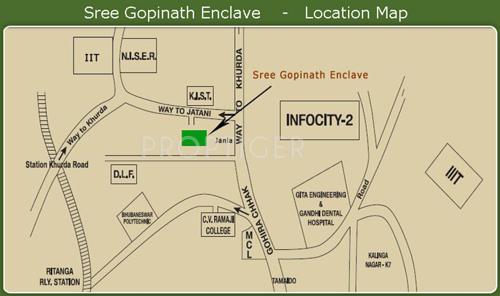 mahanadi-builders-pvt-ltd sree-gopinath-enclave-villa Location Plan
