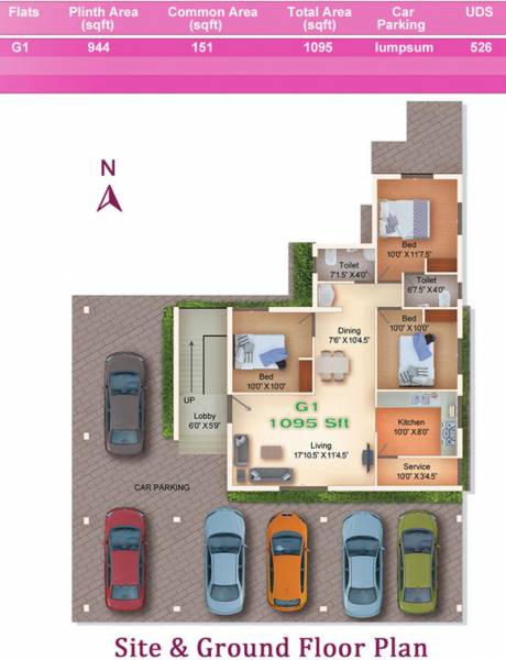  raj-mehal Raj Mehal Cluster Plan for Ground Floor