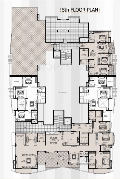 Cluster Plan for 4th Floor shakthi-durga-builders-and-developers excellency Cluster Plan for 4th Floor
