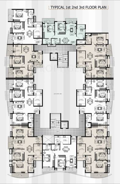 Cluster Plan from 1st to 3rd Floor shakthi-durga-builders-and-developers excellency Cluster Plan from 1st to 3rd Floor