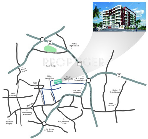 shakthi-durga-builders-and-developers excellency Location Plan