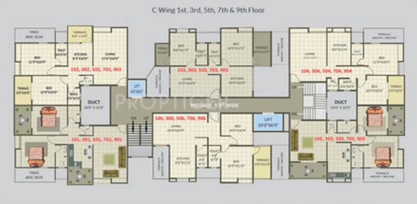Images for Cluster Plan of Ganesh Siddhi Towers C Wing Phase II