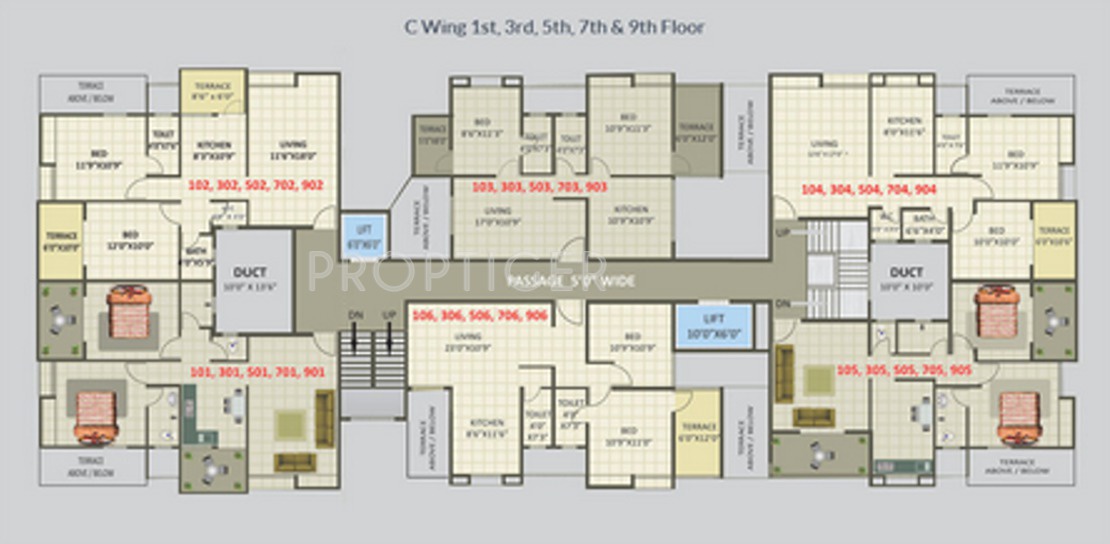Images for Cluster Plan of Ganesh Siddhi Towers C Wing Phase II