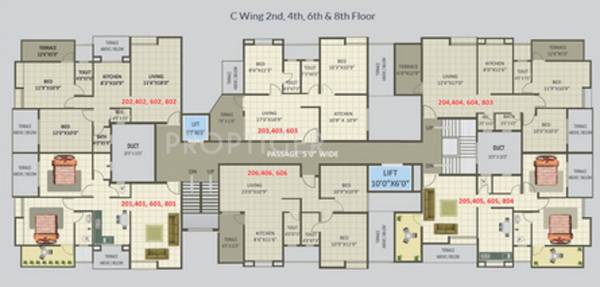 Images for Cluster Plan of Ganesh Siddhi Towers C Wing Phase II