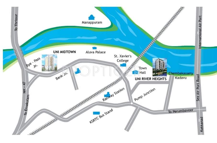 uni homes midtown Location Plan
