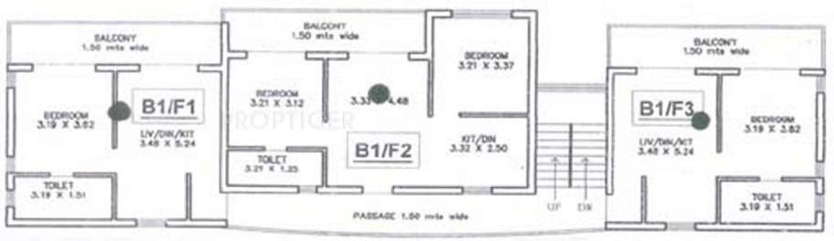 iona fernandes developers las casitas Cluster Plan for 1st Floor