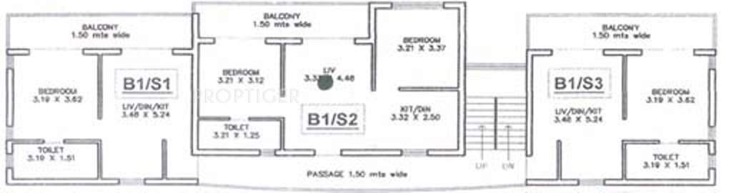iona fernandes developers las casitas Cluster Plan for 2nd Floor