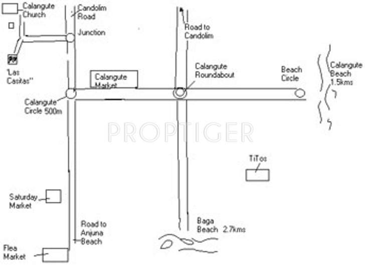 iona fernandes developers las casitas Location Plan