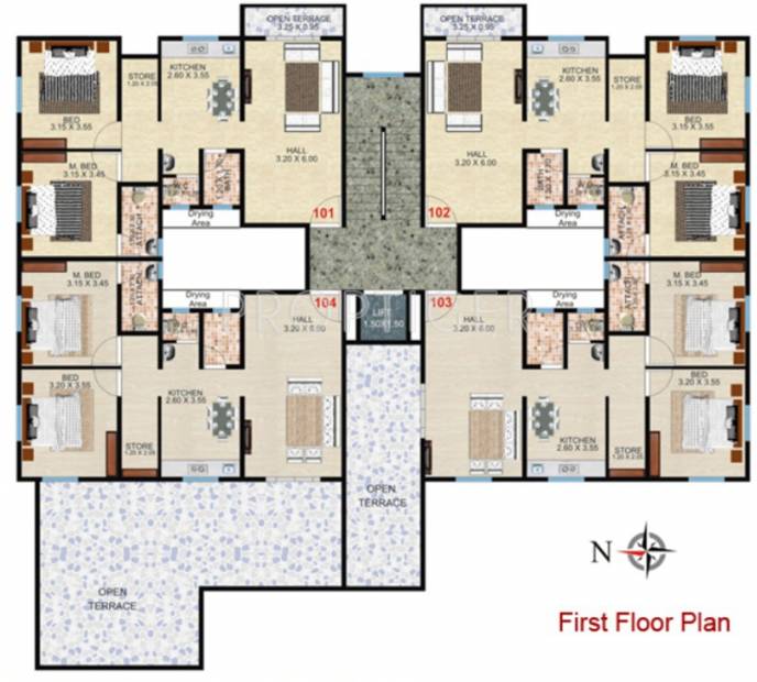 shree-ganesh-constructions annex Cluster Plan for 1st Floor