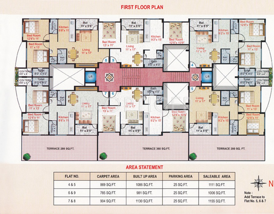 vandan Vandan Cluster Plan for 1st Floor
