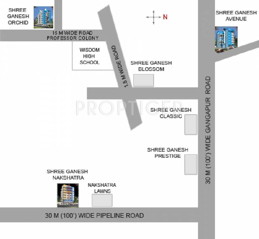 shree ganesh constructions nakshatra Location Plan