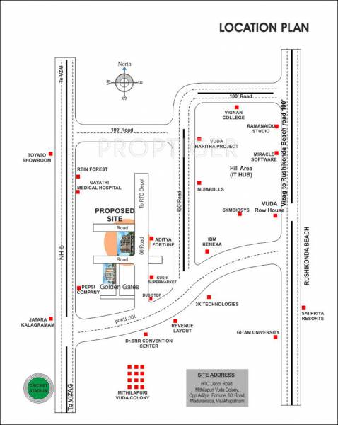 Images for Location Plan of Chilukuri Blossoms Paradise