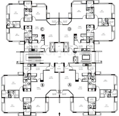 Images for Cluster Plan of Pioneer Swapnil Apartments