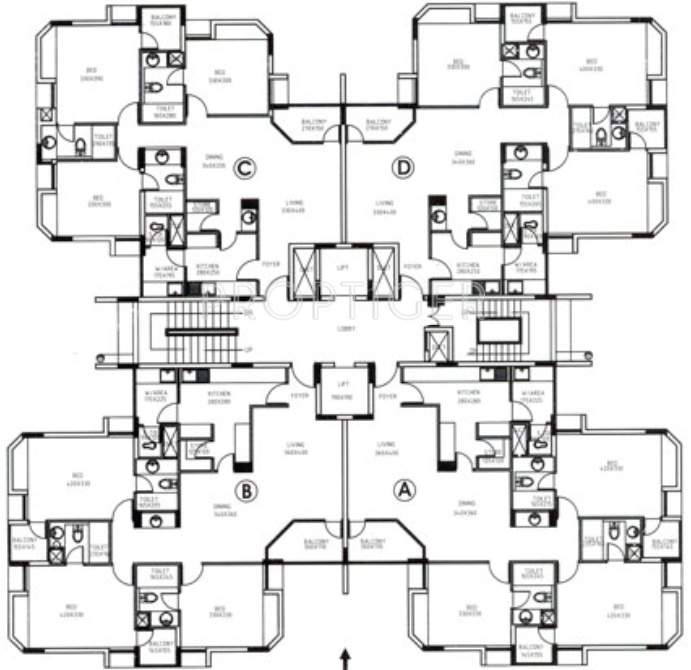 Images for Cluster Plan of Pioneer Swapnil Apartments