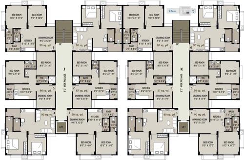  platinum Images for Cluster Plan of Sangani Platinum