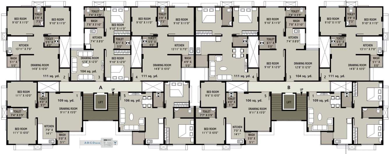  platinum Images for Cluster Plan of Sangani Platinum