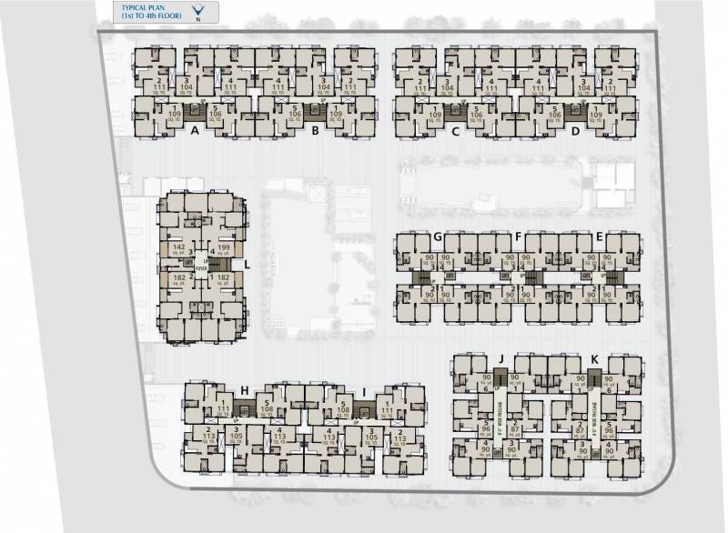  platinum Images for Cluster Plan of Sangani Platinum