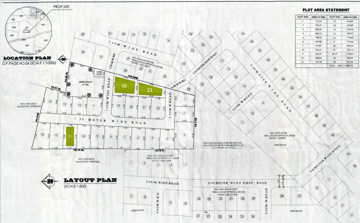  makhmalabad plot Images for Layout Plan of Subhadra Estates Makhmalabad Plot
