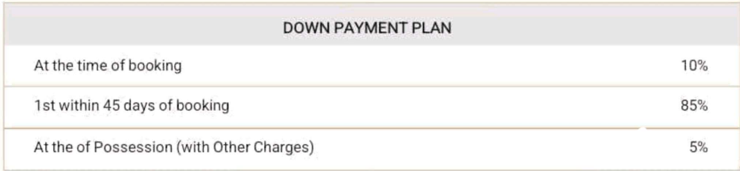 heights Down Payment Payment Plan