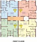 meridian-builders kavins Kavins Cluster Plan for 1st Floor