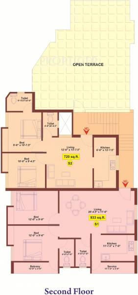 Cluster Plan 2nd Floor meridian-builders kavins-ashirvad Cluster Plan 2nd Floor