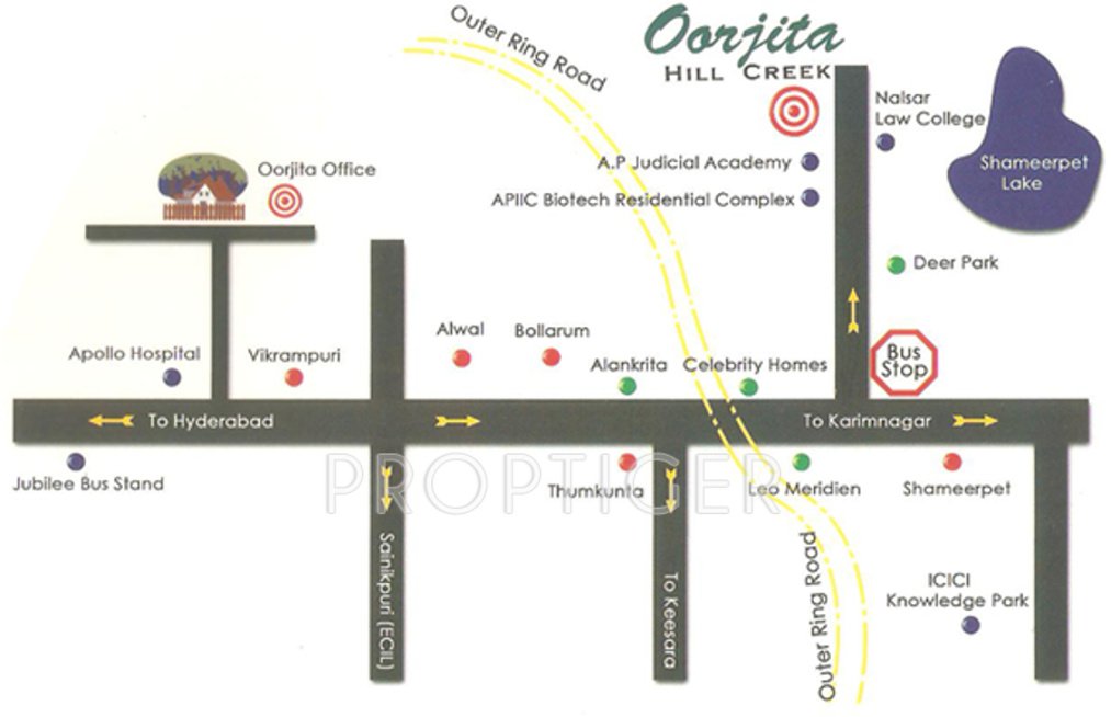 Images for Location Plan of Oorjita Builders Hill Creek
