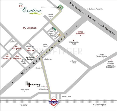  exotica Images for Location Plan of Raj Exotica