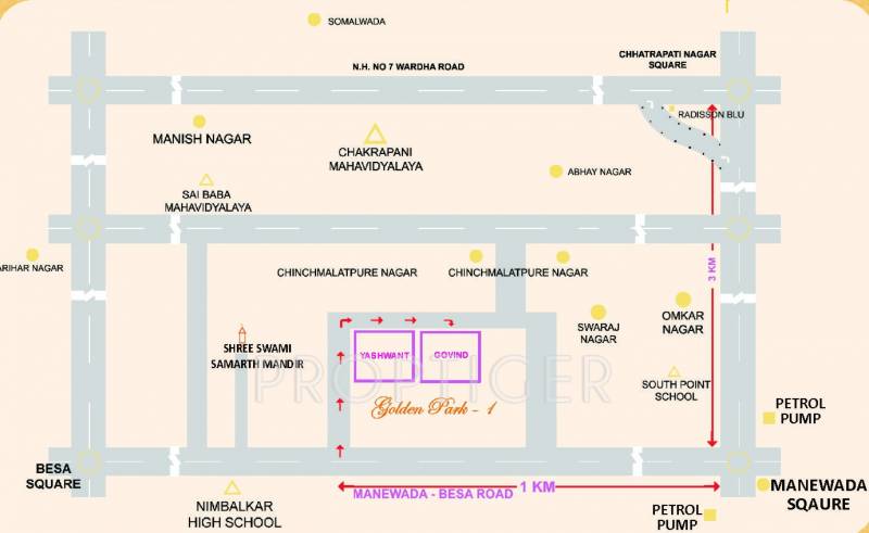 Images for Location Plan of Gold Yashwant Apartment
