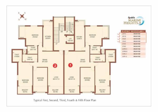 marine-heights Building 1 Cluster Plan