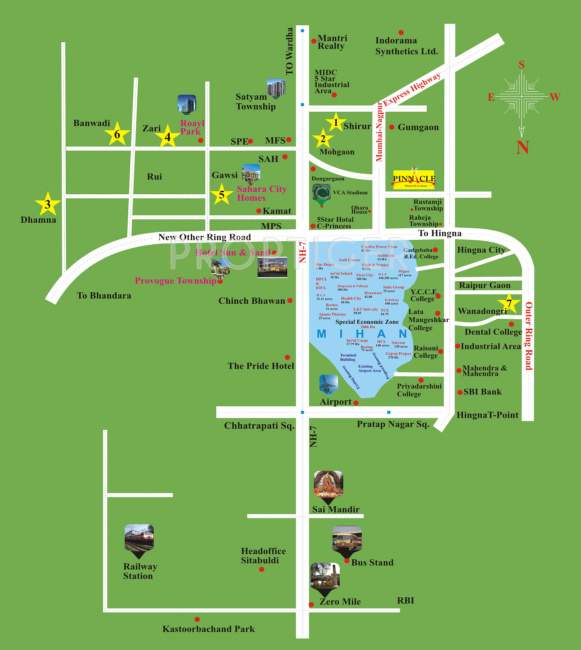 bhavya estates pinnacle Location Plan