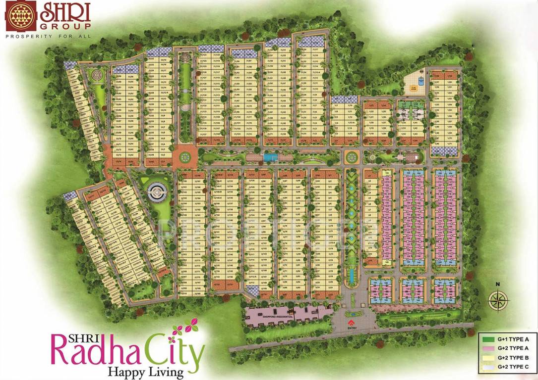 shri group radha city Layout Plan