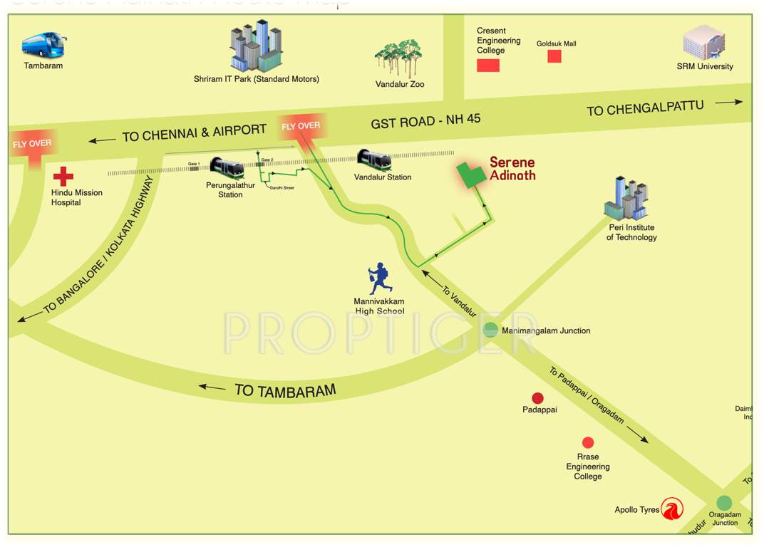 Images for Location Plan of Covai Serene Adinath