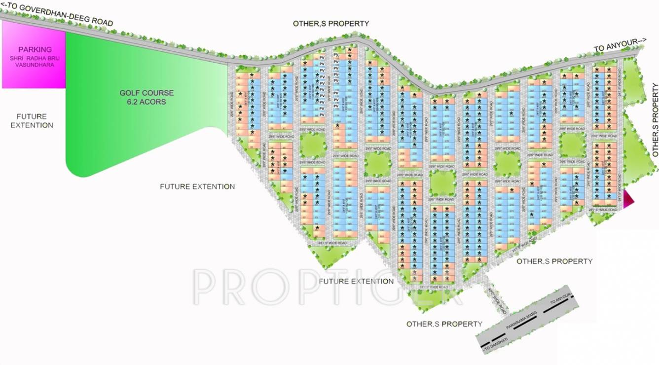 shri group radha golf Layout Plan