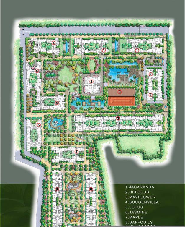Images for Layout Plan of Adarsh Developers Palm Retreat Daffodils