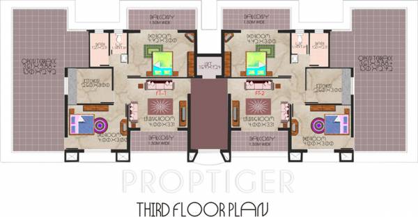 kurtarkar-real-estate shelter Single Tower Cluster Plan for 4th Floor