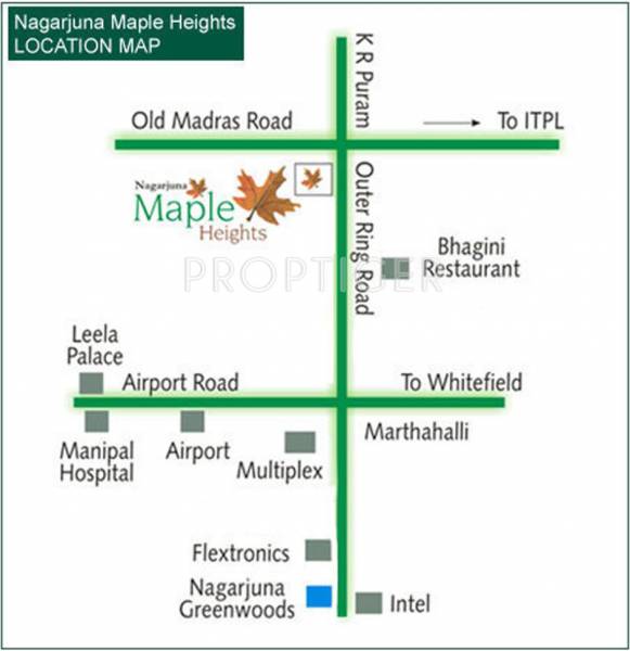 Images for Location Plan of NCC Urban Nagarjuna Maple Heights