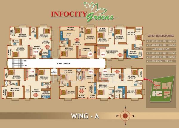 Images for Cluster Plan of Essen Infocity Greens Images for Cluster Plan of Essen Infocity Greens