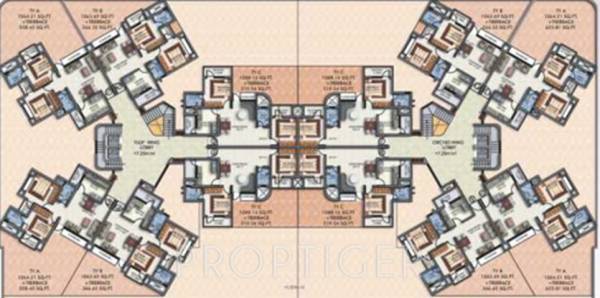 radiance-erectors-pvt.-ltd fortune-empire Cluster Plan from 2nd to 7th Floor