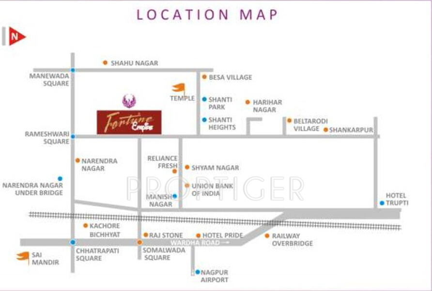radiance erectors pvt. ltd fortune empire Location Plan