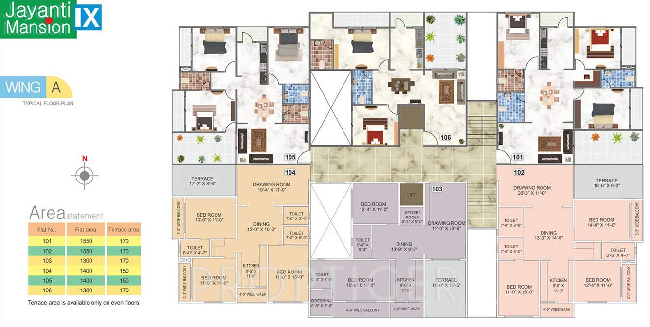 jayanti mansion 9 Images for Cluster Plan of Abhijit Jayanti Mansion 9