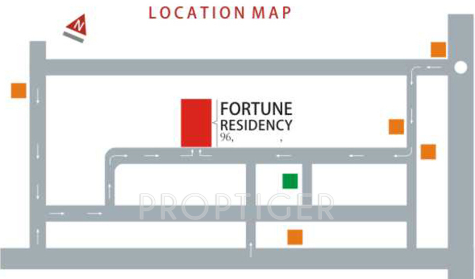radiance erectors pvt. ltd fortune residency Location Plan