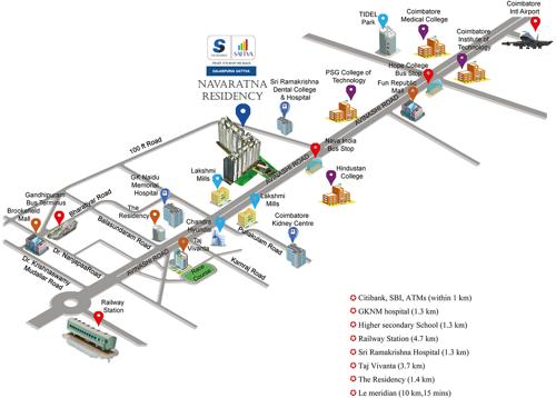 Images for Location Plan of Salarpuria Sattva Navaratna Residency Images for Location Plan of Salarpuria Sattva Navaratna Residency