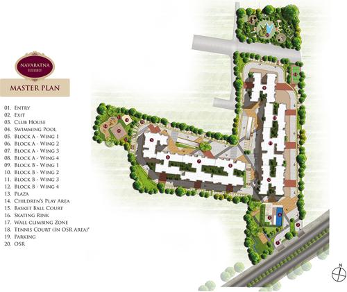Images for Master Plan of Salarpuria Sattva Navaratna Residency Images for Master Plan of Salarpuria Sattva Navaratna Residency
