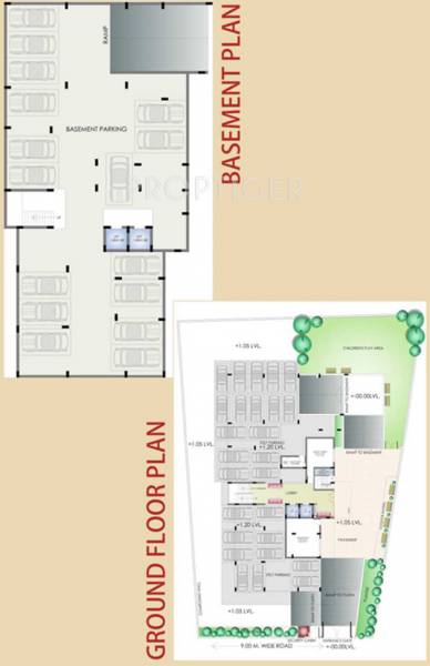 radiance-erectors-pvt.-ltd fortune-ritz Cluster Plan for Basement & Ground Floor