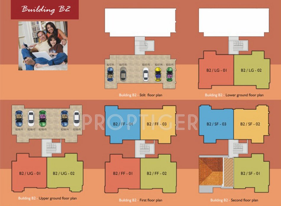 kurtarkar real estate vatika Cluster Plan from ground to 3rd Floor
