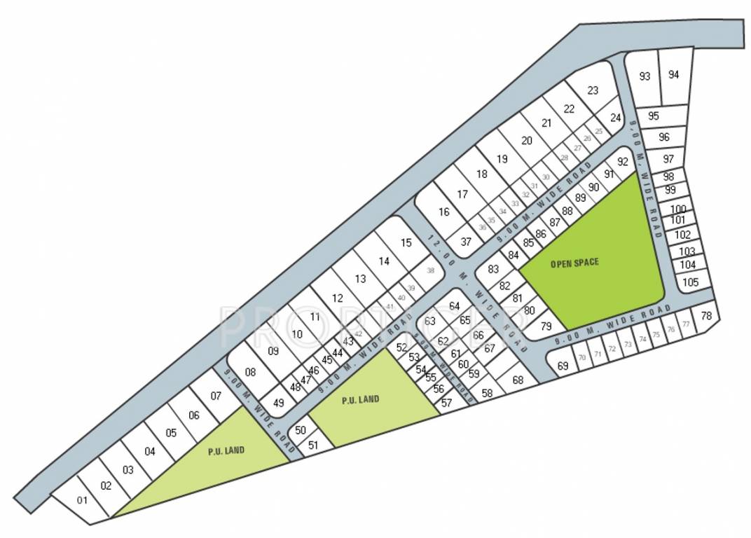 haappy home developers lavender Layout Plan
