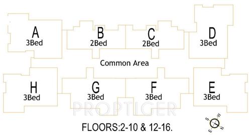 Cyber Gardens Cassia 2nd to 10th Floor & 12th to 16th Floor Cluster Plan condor-builders-pvt-ltd cyber-gardens-cassia Cyber Gardens Cassia 2nd to 10th Floor & 12th to 16th Floor Cluster Plan